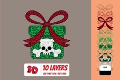 3D Creepy Christmas Svg Bundle | Christmas | Mandala Product Image 5
