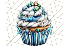 Christmas Cupcake PNG Clipart, Cute Food PNG, Holiday Treat Product Image 5
