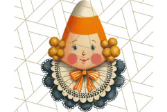 Vintage Halloween PNG Clipart, 1950s Retro Graphics Clip Art Product Image 5
