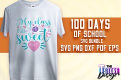 100 days of school SVG Design|Quotes SVG Design | School SVG Product Image 1
