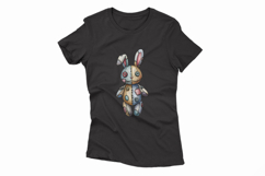 Stitched Rabbit Doll Button Eyes Halloween Voodoo PNG Cute Product Image 4