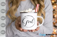 Just A Small Town Girl - Quore For Girl SVG Design Product Image 3