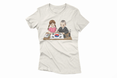 Children Drawing Taegeukgi Past Present Unity PNG Product Image 4
