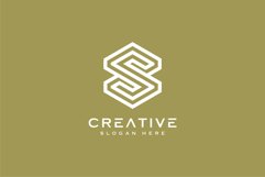 initial letter S logo line style vector design Product Image 2
