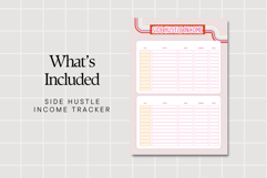 Side Hustle Income Tracker - Budget Planner Printable PDF Product Image 2