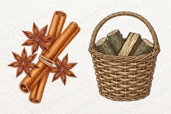 19 Hygge Clipart Bundle | Scandinavian Slow Living PNG Set Product Image 4