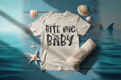 Shark Font | Ocean Font SVG OTF DXF | Summer Alphabet Product Image 5