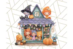 Halloween Candy Shop Clipart PNG, Trick or Treat Clip Art Product Image 5