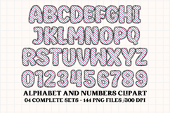 Springtime Alphabet png, letters doodle, springtime clipart Product Image 5