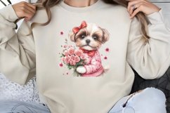 Valentine Dog Clipart PNG Product Image 1