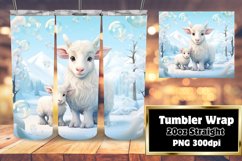 3D Christmas Goat ANIMAL Fantasy 20oz Wrap Product Image 1