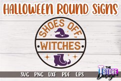 Halloween Round Signs SVG Design|Halloween Signs Quotes SVG Product Image 1