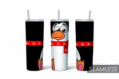 Penguin Tumbler Sublimation | Taper & Straight | Christmas Product Image 1