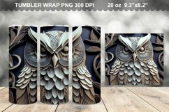 3D Owl Tumbler Sublimation Bundle - 3D Owl Tumbler Wrap Product Image 4