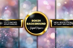 Bokeh Background Digital Papers - 04 Variations Product Image 1