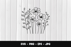 Rustic Floral SVG PNG Product Image 1