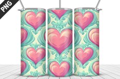 Lovely Hearts Tumbler Design | Valentine&#039;s Day Tumbler Wrap Product Image 2
