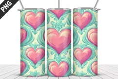Lovely Hearts Tumbler Design | Valentine's Day Tumbler Wrap Product Image 2