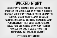 Wicked Night Font Spooky Gothic Typeface for Crafts Product Image 3