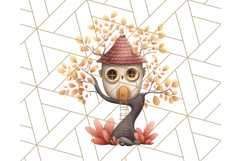 Autumn Treehouse &amp; Woodland Cabin PNG Clipart Product Image 5