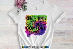 Great thing never never came from comfort zones PNG Product Image 4