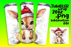 GREAT GIFT: 20oz Tumbler PNG , Christmas Animals Product Image 1