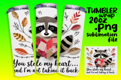 Inspired 20oz Tumbler Wrap Template , Valentines Day Product Image 1