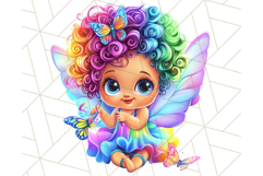 Rainbow Unicorn and Fairy Clipart Cute Fantasy PNG Product Image 5