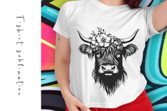 Highland Cow SVG Design for T-Shirts and Mugs Product Image 1