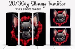 Valentine Dog - Tumbler Sublimation Design Product Image 1