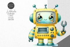 Robot clipart, Nursery clipart, Kids sublimation Product Image 1