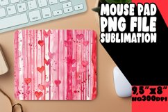 Elegant Striped Flower Mousepad - Sophisticated Design Product Image 1