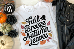 Fall Breeze Autumn Leaves - Autumn t-shirt Design Product Image 1