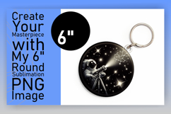 Elegant Round Design Coaster Template , Astronaut Product Image 1