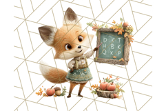Acorn Village Clipart PNG, Fall Animal Png Product Image 5
