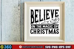 Believe in the magic of christmas SVG, Christmas SVG Product Image 3