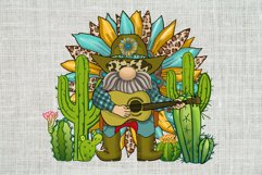 gnome Cowboy Sublimation, Western bundle, Sunflower Boho Product Image 4