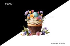 Easter Cupcake Clipart Product Image 1