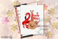 Summer Vibes red Flamingo Pool Party PNG Beach Clipart Product Image 3