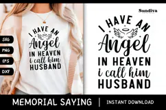 Heartfelt Memorial Quote SVG | I Call Him Husband Product Image 1