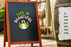 Life is Beautiful - Retro - SVG Design Vector Product Image 13