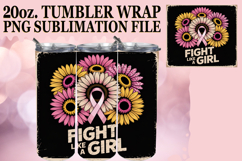 Blissful travels 20oz tumbler wrap, Breast Cancer Product Image 1