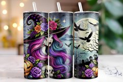 Halloween Witch Tumbler Wrap | Sublimation | Tumblers Product Image 1