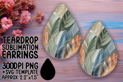 Bold Teardrop Design for Crafting , Flowers Product Image 1