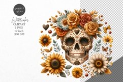 Halloween clipart, Skull clipart, Day of the Dead Product Image 1
