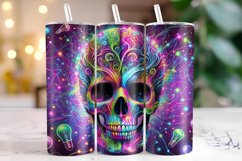 Skull Tumbler Wrap | Sublimation Product Image 1