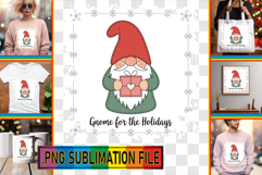 Sweet PNG Art for TSHIRTS, Holiday Gnome Product Image 1
