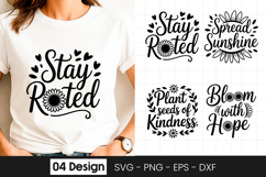 Stay Rooted Grow Strong Quote SVG PNG Product Image 1