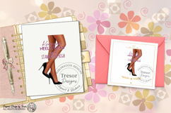 Keep Your Heels High Quote PNG Fashion Black Woman Legs PNG Product Image 10