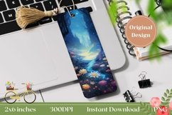 Floral Bookmark Sublimation, Forest Bookmark Printable Product Image 1